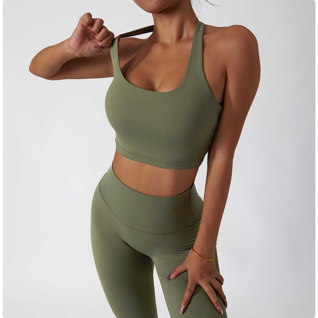 Solid Color Sports Bra Custom Crop Tops