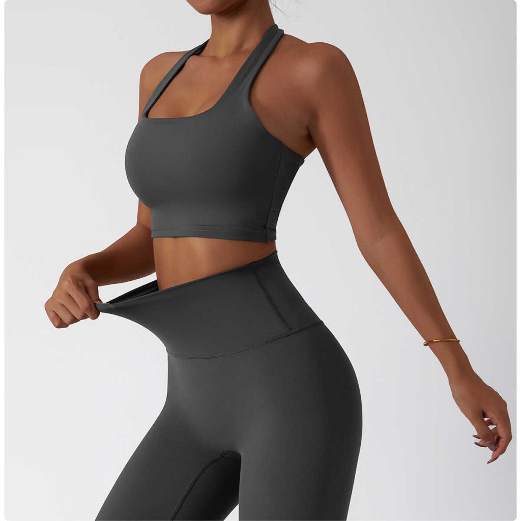Solid Color Sports Bra Custom Crop Tops