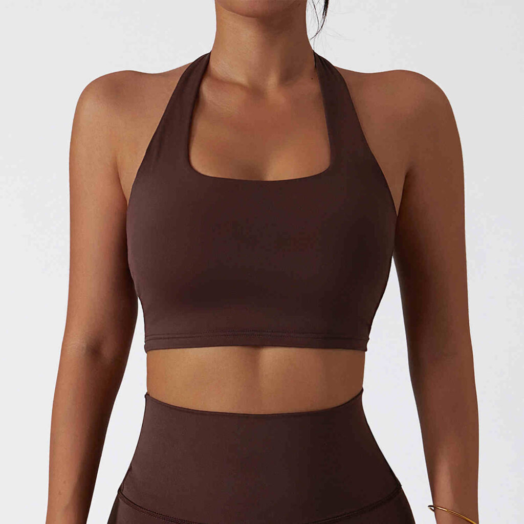 Solid Color Sports Bra Custom Crop Tops
