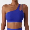 One Shoulder Medium Support Padded Strappy Yoga Bra