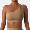 One Shoulder Sports Bra Custom Women Bra