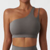 One Shoulder Sports Bra Custom Women Bra