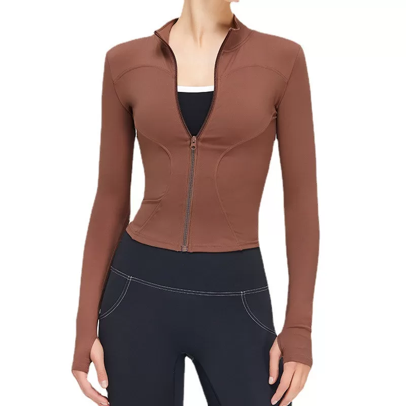 Wholesale Jacket Suppliers Workout Jacket With Thumb Holes Yoga Jacket