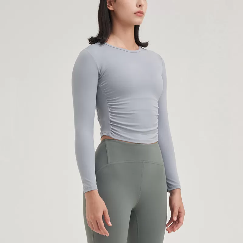 Long Sleeve Yoga Tops Sexy Long Sleeve Tops for Women SPCX47MY