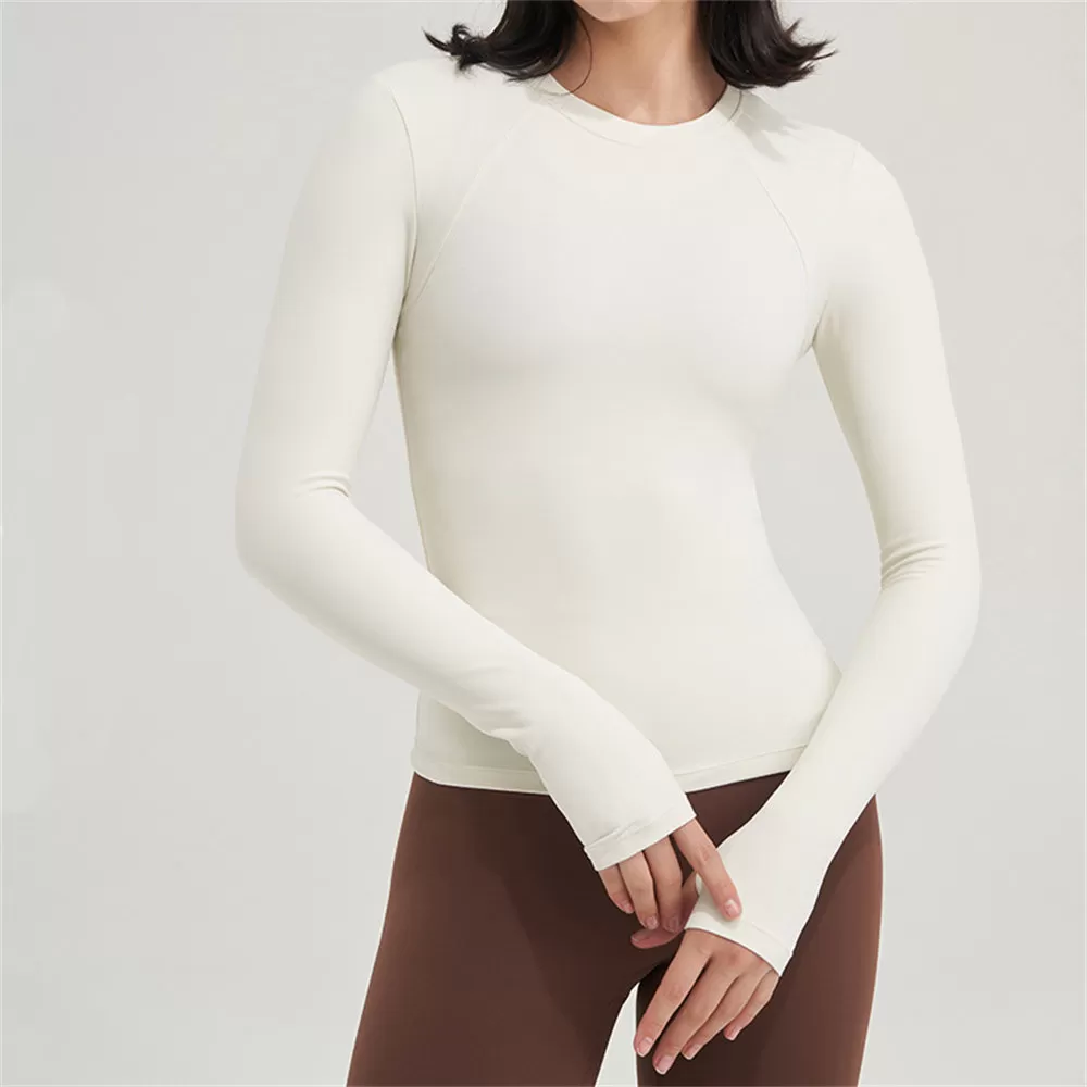 Women's Long Sleeve Top Bulk Order Long Sleeve Shirts Workout Top SPCX46MY