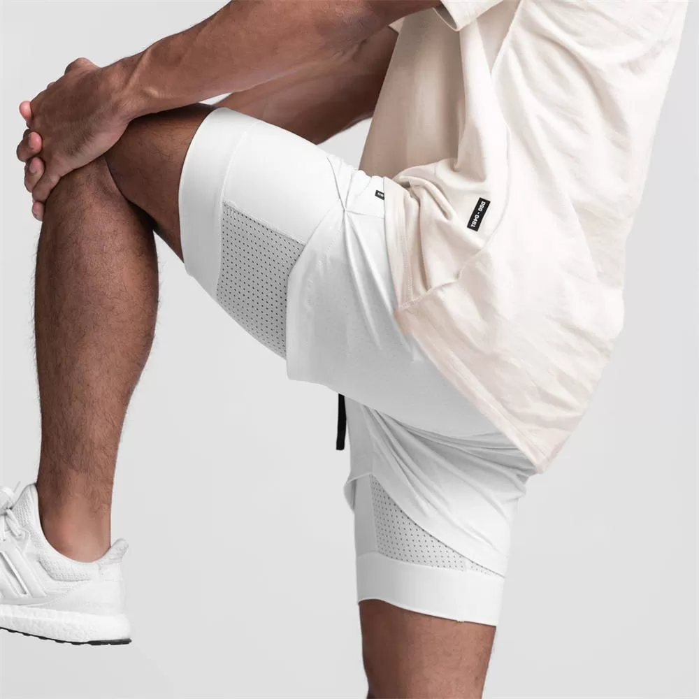 Men's Training Shorts Running Shorts Workout Shorts With Phone Pocket