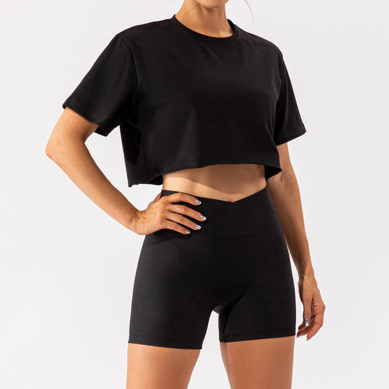 Women's Short Sleeve Tops Yoga Top Ladies' Athletic T-Shirt