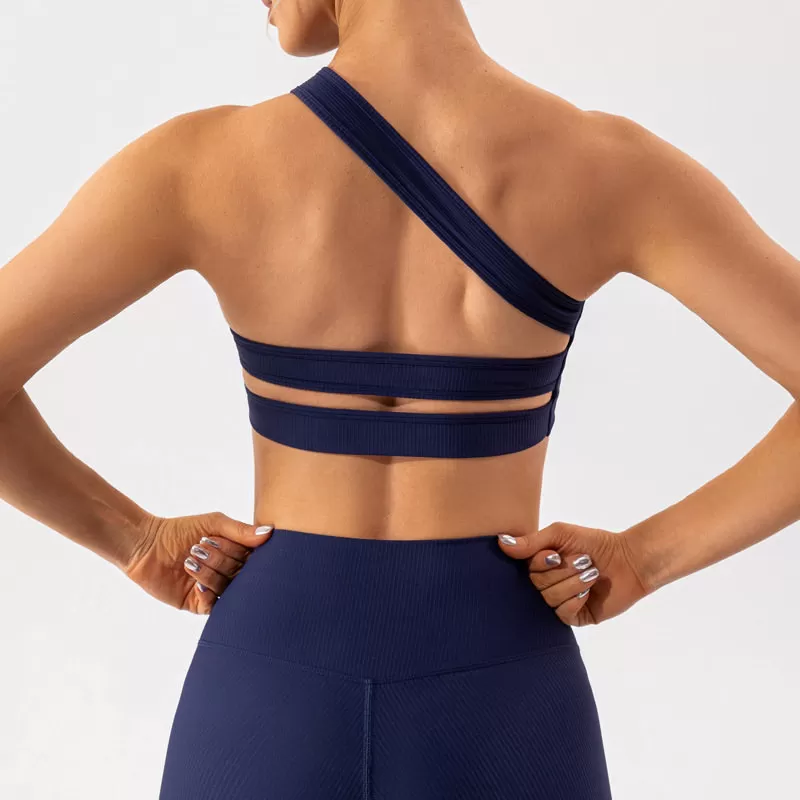 Wholesale Sports Bras Sloping Shoulder Sports Bra Custom Sports Bras