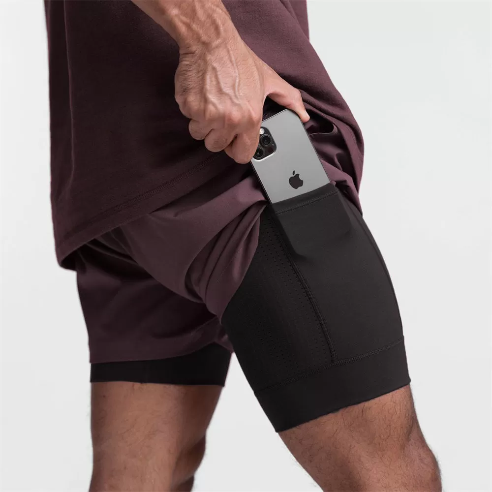 Men's Training Shorts Running Shorts Workout Shorts With Phone Pocket
