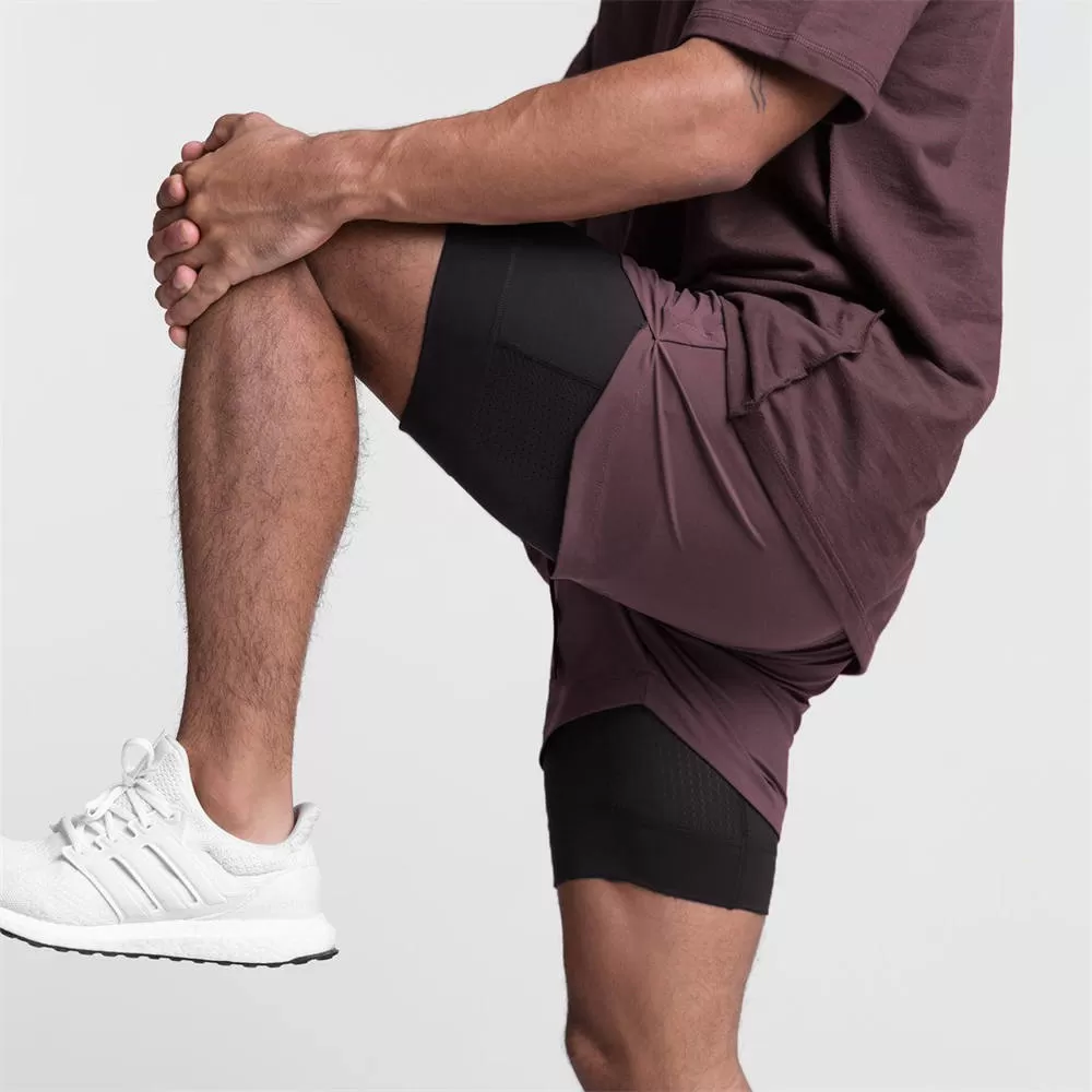 Men's Training Shorts Running Shorts Workout Shorts With Phone Pocket