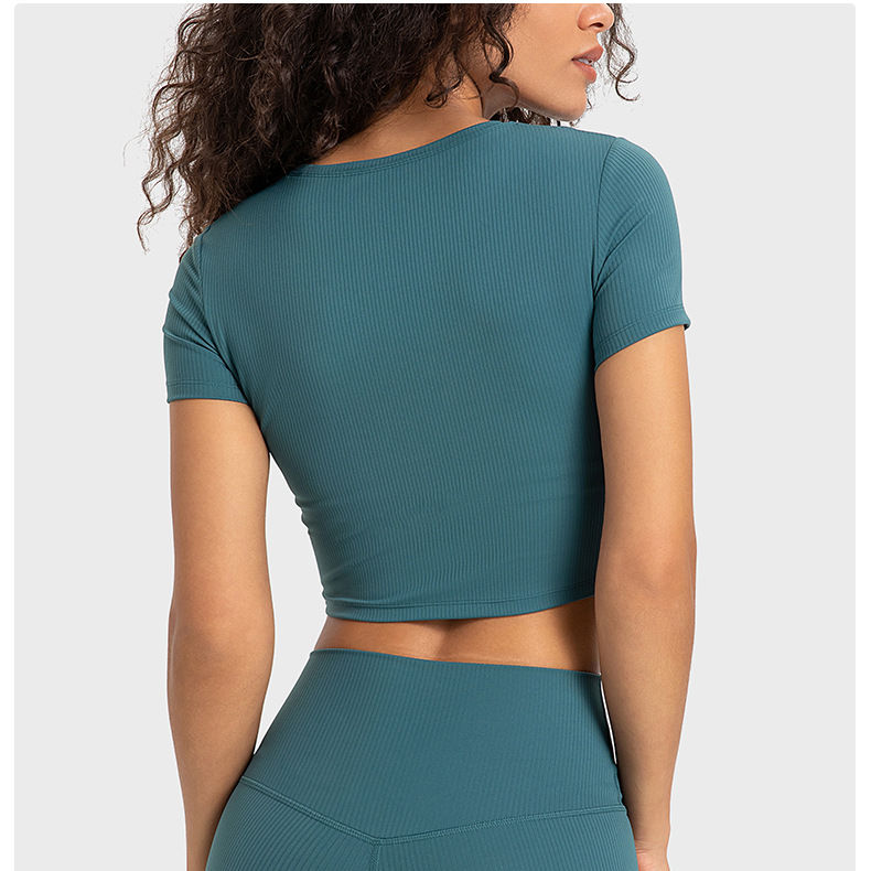 Short Sleeve Shirt Short Sleeve Yoga Top Crop Top SPDS370DQ