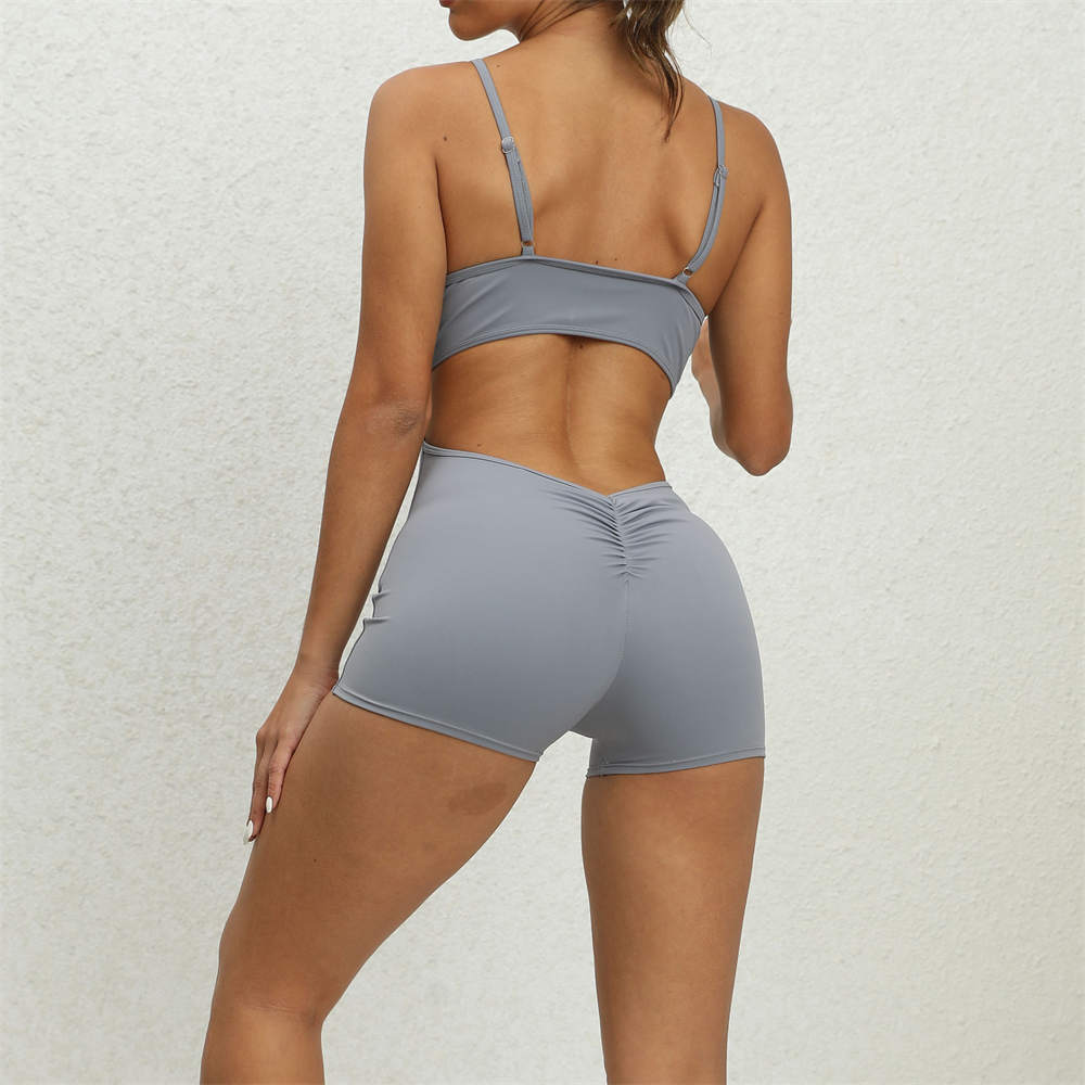 One Piece Shorts Romper Ladies One Piece Jumpsuit Yoga Jumpsuit