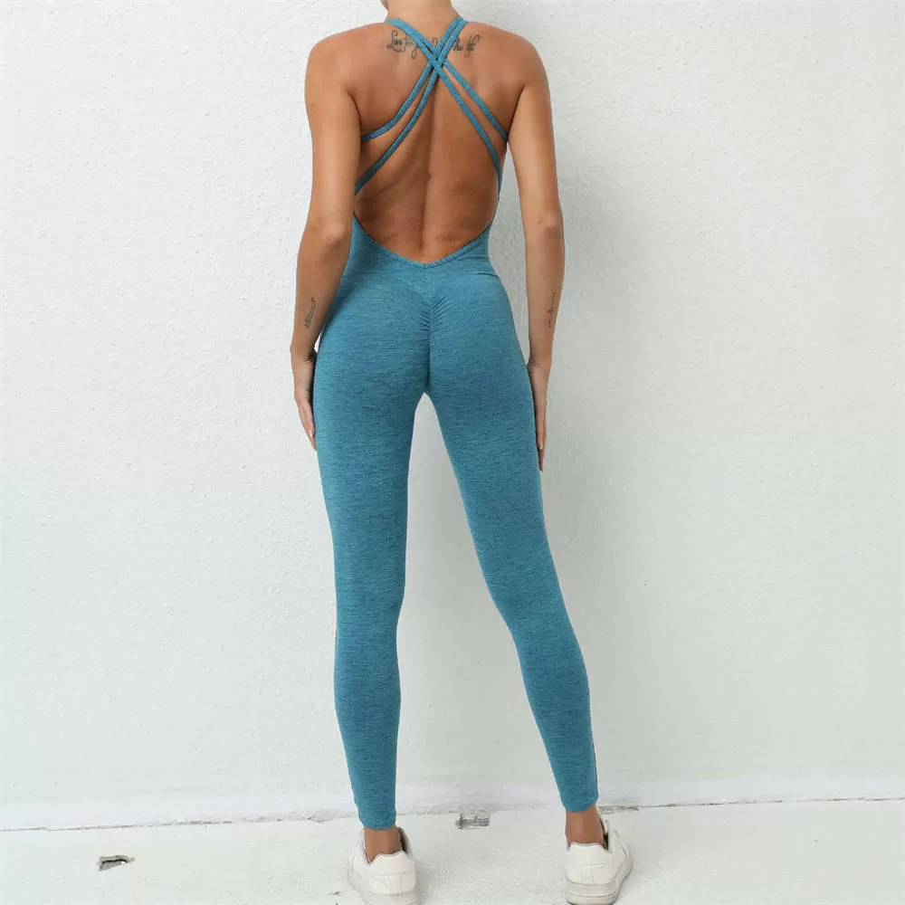 One Piece Athletic Jumpsuit One Piece Workout Jumpsuit Activewear Jumpsuit
