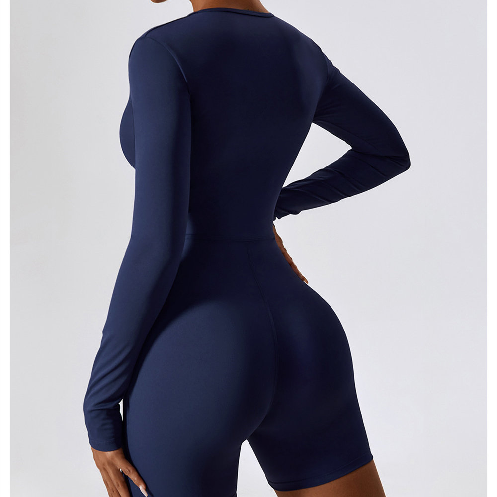 Long Sleeve Casual Jumpsuit One Piece Workout Jumpsuit Best Yoga Jumpsuit