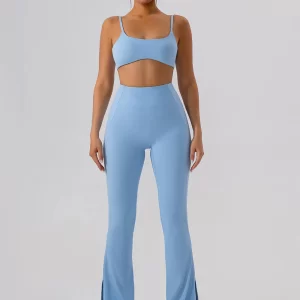 Wholesale Athletic Clothing Yoga Pants Hot Yoga Clothes Two Pieces Workout Set