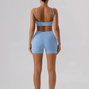 Hot Yoga Clothes Athletic Clothing Gym Fitness Clothing Suppliers Yoga Top Two Pieces Workout Set