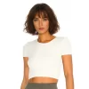 Short Sleeve Yoga Tops Ribbed Shirt with pads Wholesale Clothing Backless Top