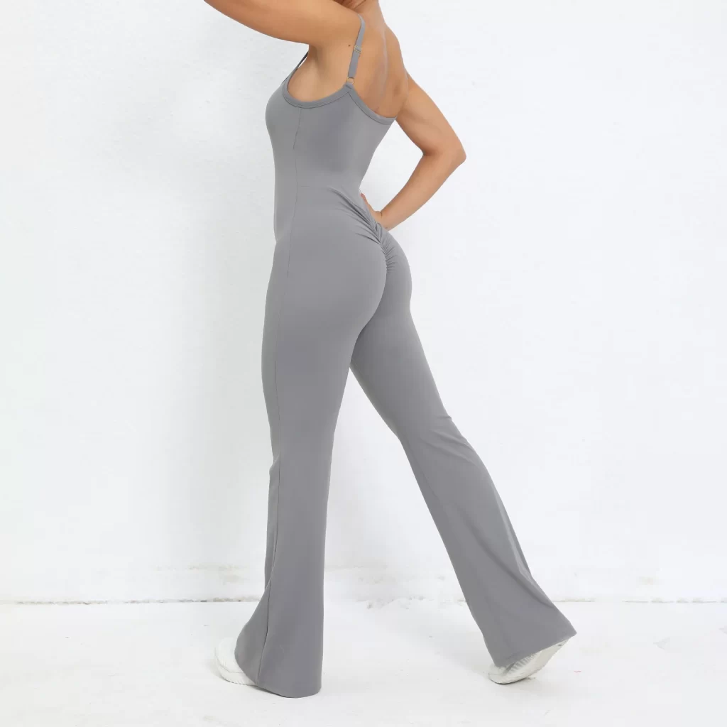Ladies One Piece Jumpsuit Butt Lifting Bell Bottoms Skims Bodysuit Athletic Jumpsuit Fitness Clothing Suppliers