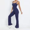 Ladies One Piece Jumpsuit Butt Lifting Bell Bottoms Skims Bodysuit Athletic Jumpsuit Fitness Clothing Suppliers