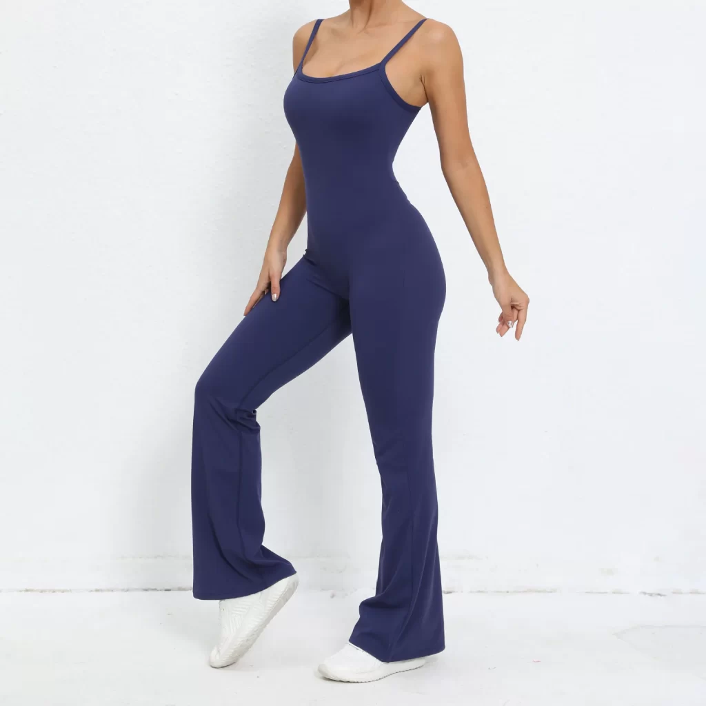 Ladies One Piece Jumpsuit Butt Lifting Bell Bottoms Skims Bodysuit Athletic Jumpsuit Fitness Clothing Suppliers