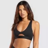 Deep U-Neck Sexy Bra Spaghetti Strap Criss Cross Tank Top Custom Active Wear Breathable Yoga Bra