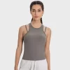 Tank Tops for Women Ribbed Sleeveless Clothes Yoga Wear Manufacturer Breathable Crop Top