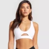 Deep U-Neck Sexy Bra Spaghetti Strap Criss Cross Tank Top Custom Active Wear Breathable Yoga Bra