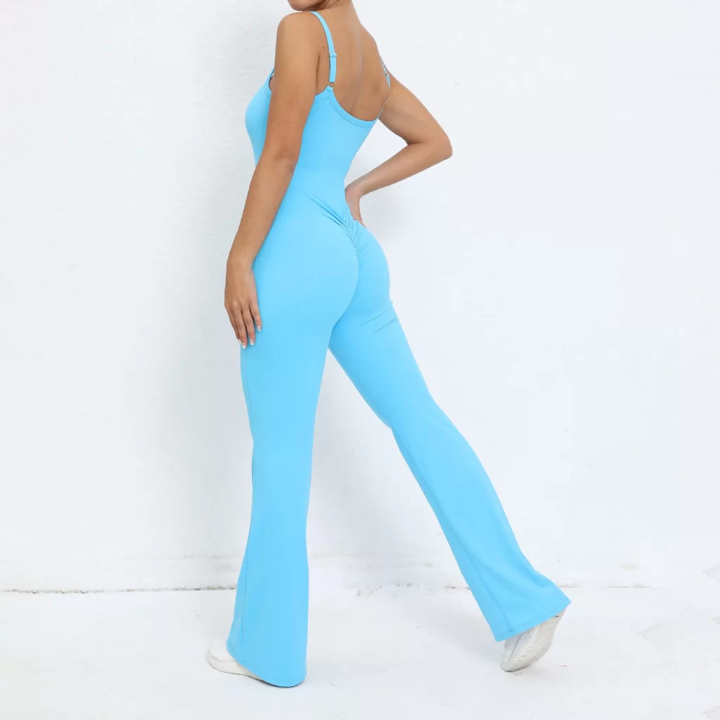Ladies One Piece Jumpsuit Butt Lifting Bell Bottoms Skims Bodysuit Athletic Jumpsuit Fitness Clothing Suppliers