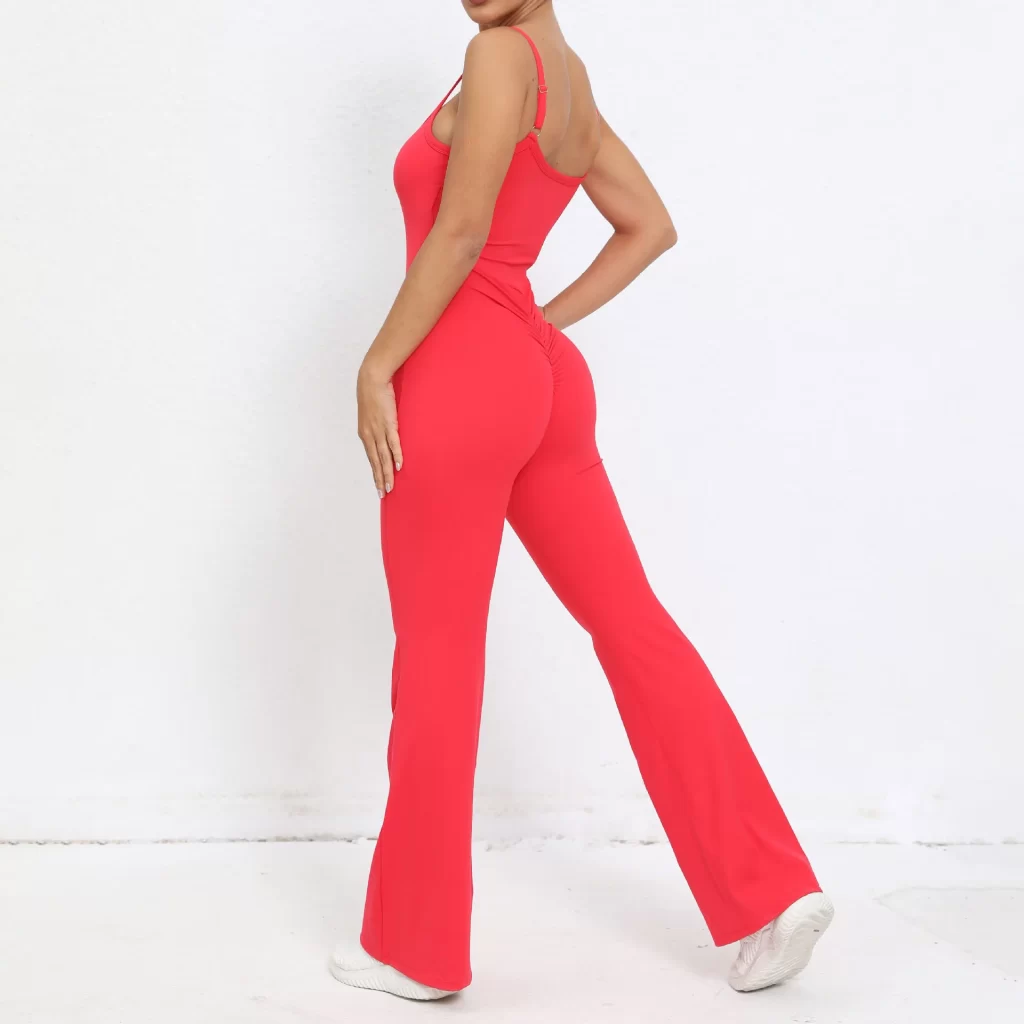 Ladies One Piece Jumpsuit Butt Lifting Bell Bottoms Skims Bodysuit Athletic Jumpsuit Fitness Clothing Suppliers