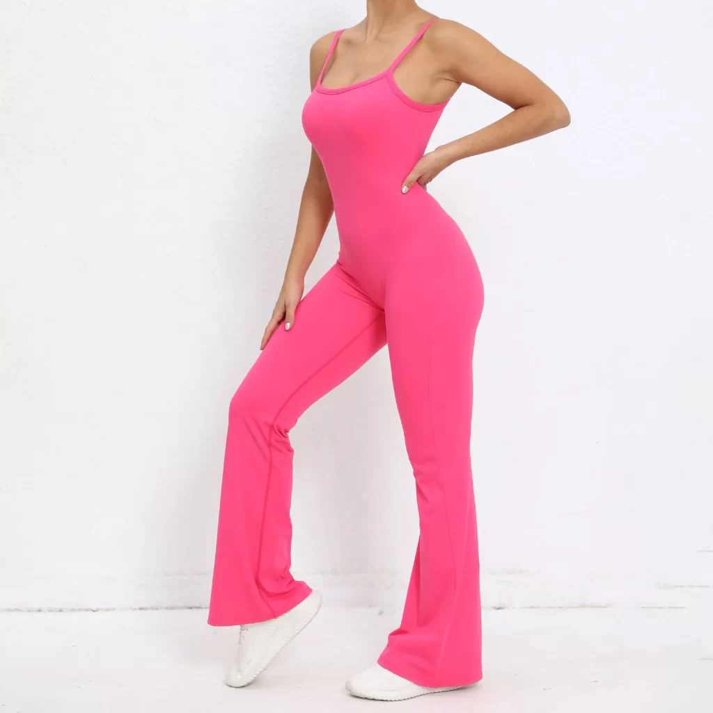 Ladies One Piece Jumpsuit Butt Lifting Bell Bottoms Skims Bodysuit Athletic Jumpsuit Fitness Clothing Suppliers