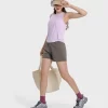 Quick-dry Gym Shorts Women Sweat Shorts with Pockets Outdoors Running Shorts