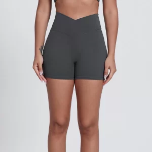 Elite Collection-High Waist Fitness V Cut Shorts for Women