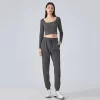 Custom Logo Women Workout Sweatpants Joggers workout clothes supplier