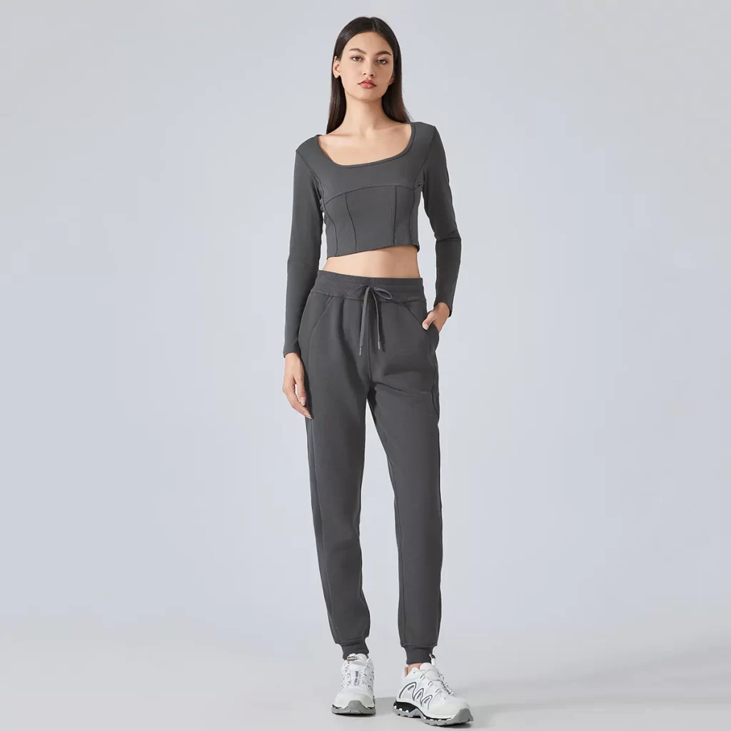 Custom Logo Women Workout Sweatpants Joggers workout clothes supplier