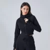 Custom Women's Long Sleeve Shirts Casual Crop Jackets