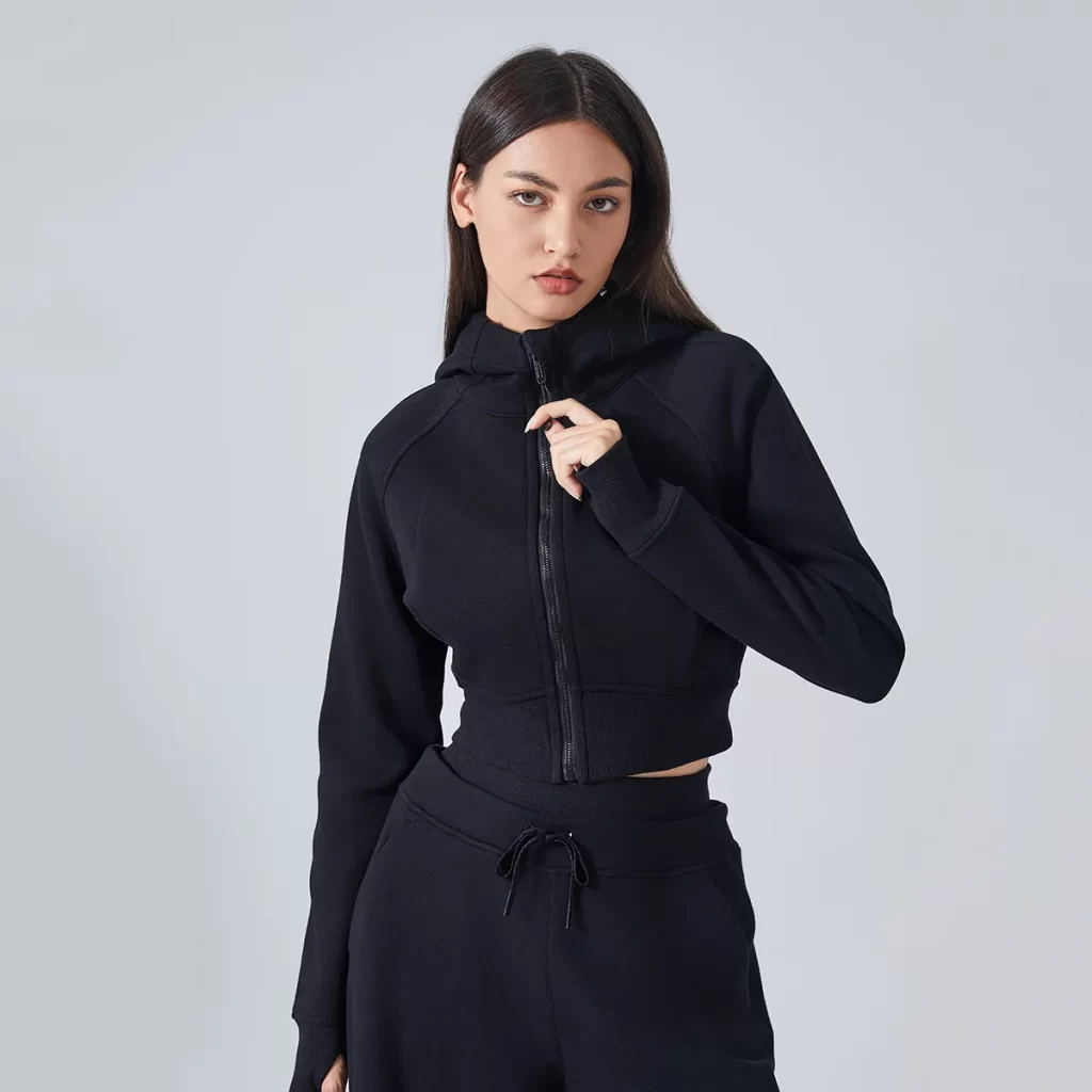 Custom Women's Long Sleeve Shirts Casual Crop Jackets