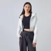 Custom Women's Long Sleeve Shirts Casual Crop Jackets