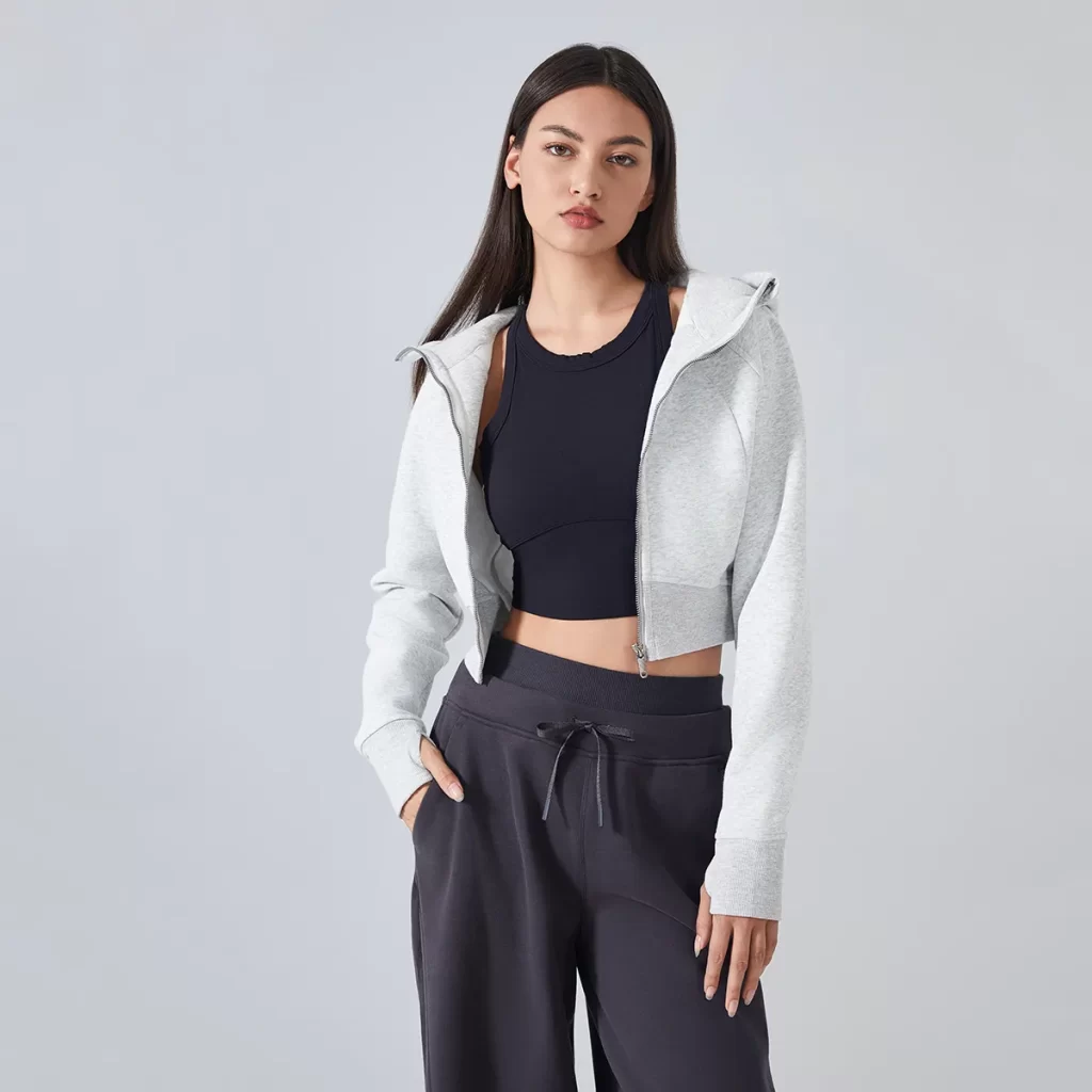 Custom Women's Long Sleeve Shirts Casual Crop Jackets