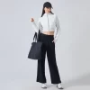 Custom Women's Long Sleeve Shirts Casual Crop Jackets