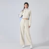 Custom Women's Long Sleeve Shirts Casual Crop Jackets