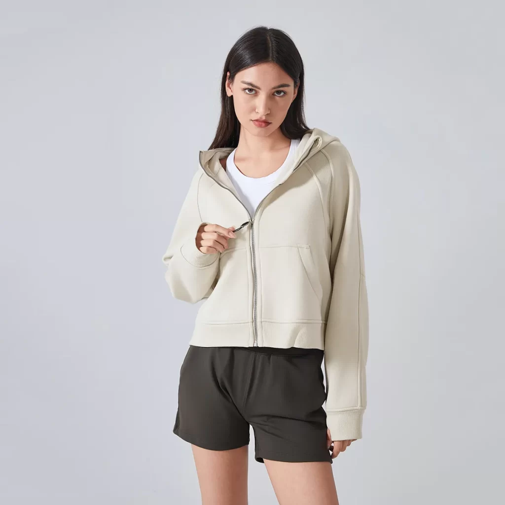ale Women's Full Zip Up Hoodie Fall Casual Jacket fitness wholesale clothing