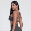 Elite Collection-Soft Cross Back Padded Bra for Workout Yoga