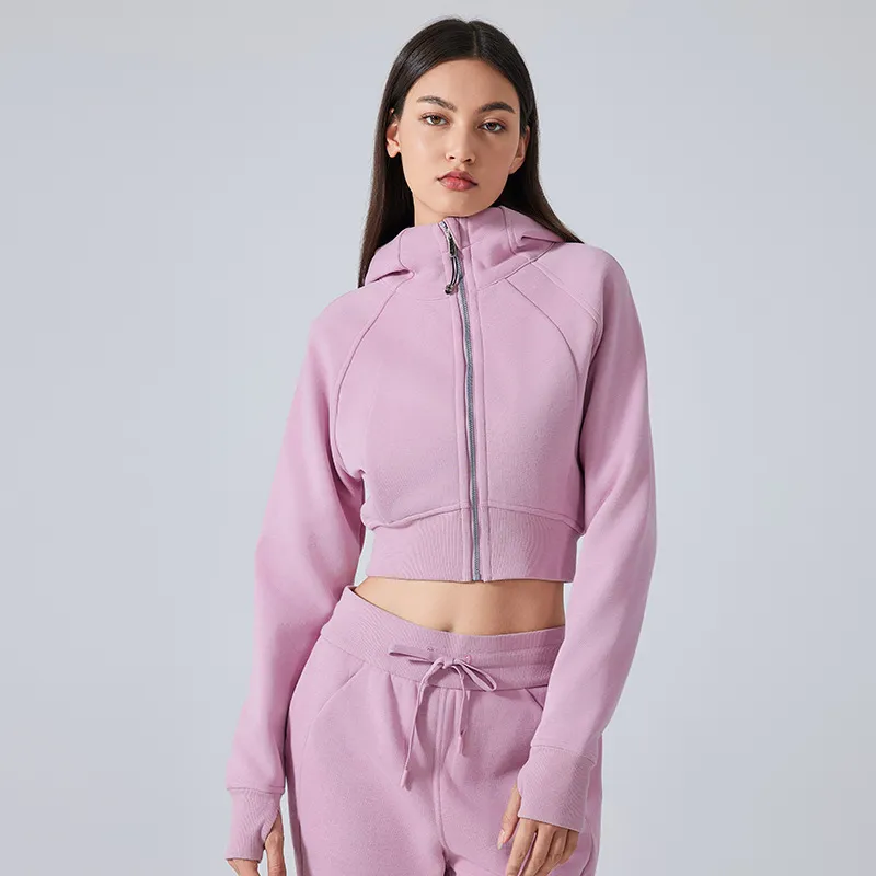 Custom Women's Long Sleeve Shirts Casual Crop Jackets