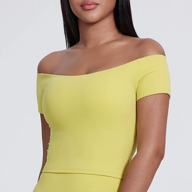 Elite Collection-Off Shoulder Soft Cute Sexy Slim Fit Tops