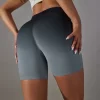 Women's Seamless Scrunch Butt Lift Candy Fitness Shorts Workout Yoga Gym Shorts