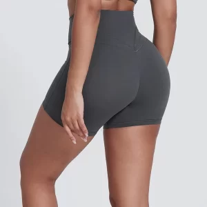 Elite Collection-Fitness Shorts for Women High Waist Butt Lifting V Cut Running Shorts