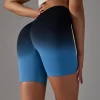 Women's Seamless Scrunch Butt Lift Candy Fitness Shorts Workout Yoga Gym Shorts