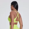 Elite Collection-Soft Cross Back Padded Bra for Workout Yoga