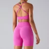 Wholesale Workout Fitness Seamless Adjustable Straps Bra yoga wear suppliers
