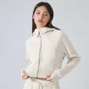 Custom Women's Long Sleeve Shirts Casual Crop Jackets